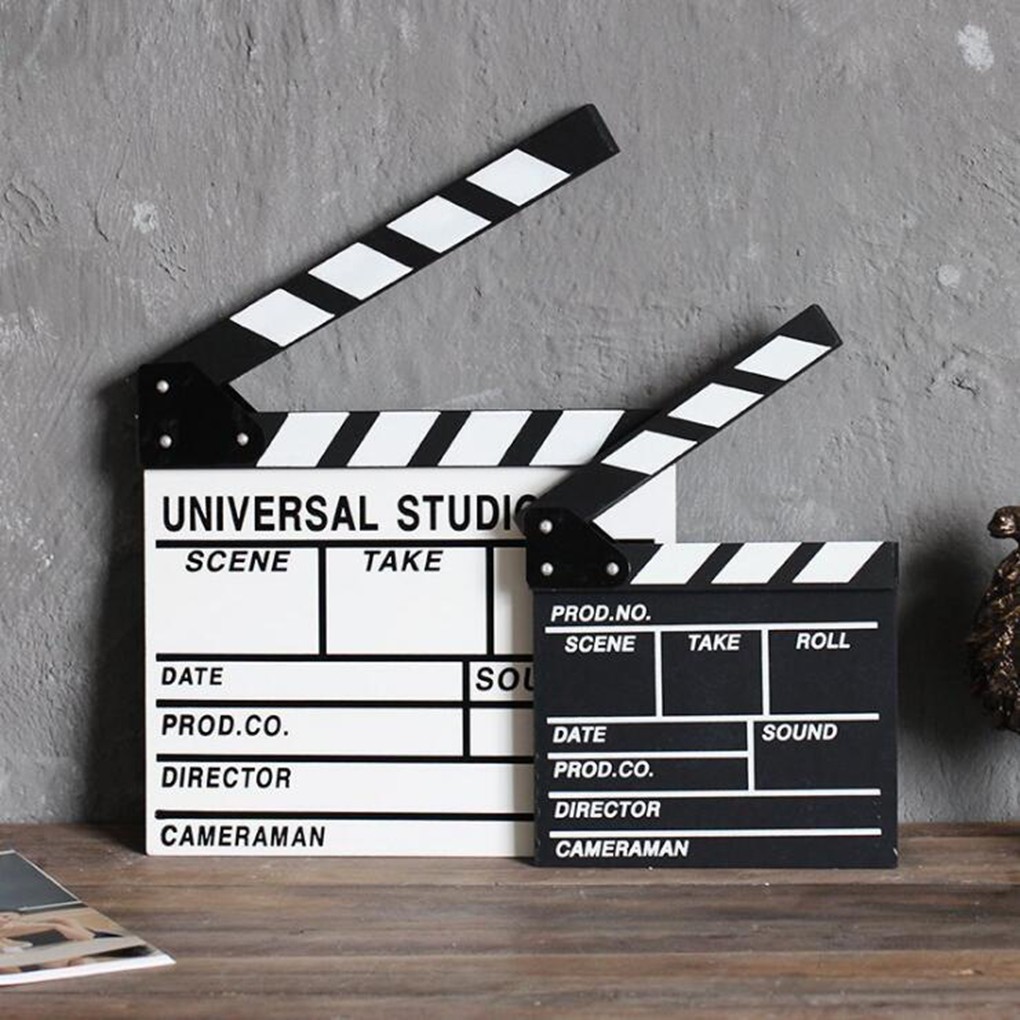 Director's Film Clapboard Action Scene Clapper Board Wooden Movie Film ...