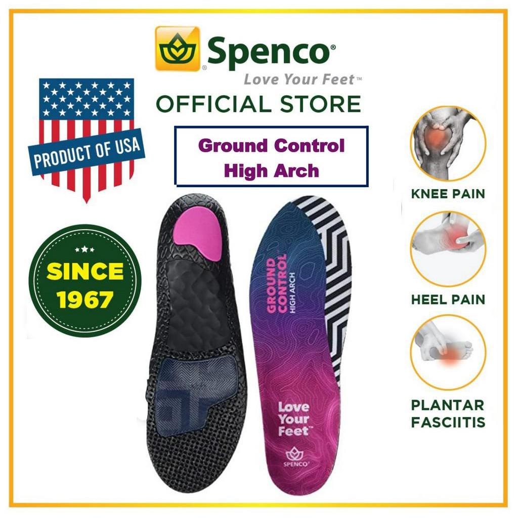 100 Original Spenco High Arch Ground Control Insole Orthotic Sport