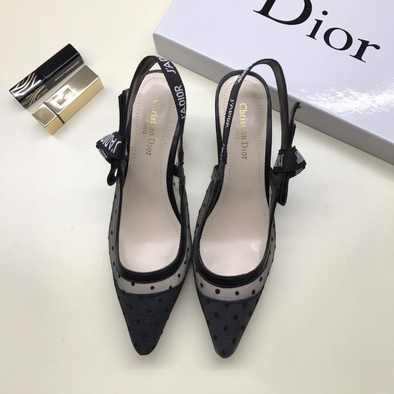 Dior woman mesh letter logo series sandals high heels 35-40