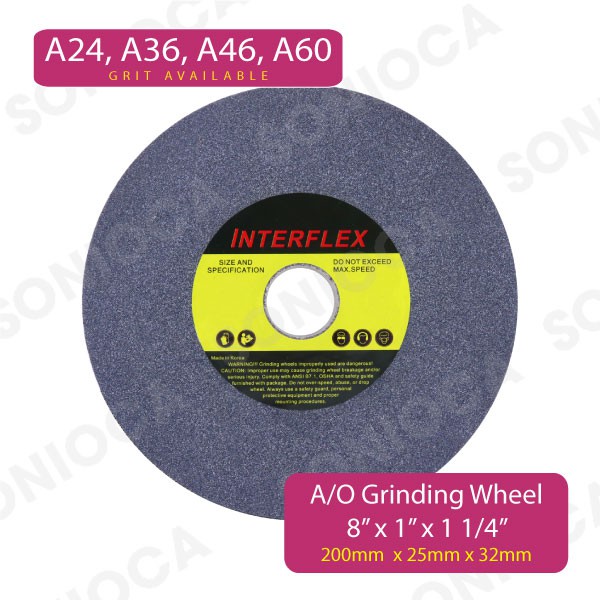 [Ready Stock] 8" x 1" (200mm x 25mm) Black Bench Grinding Wheels / 8