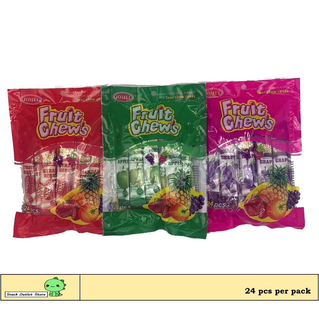 [Ready Stock] (Halal) Jomei Fruit Chew's Sour Chew Candy (24pcs