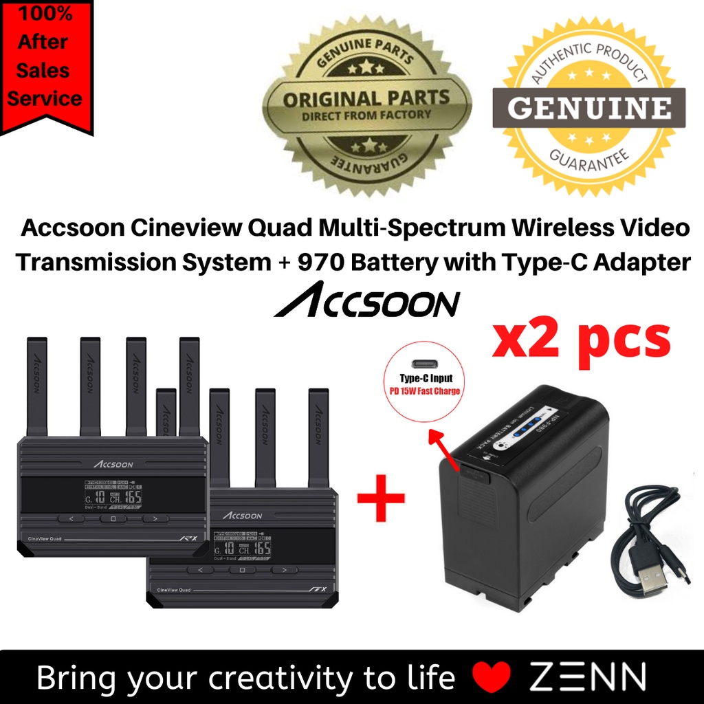 Accsoon Cineview Quad MultiSpectrum Wireless Video Transmission System
