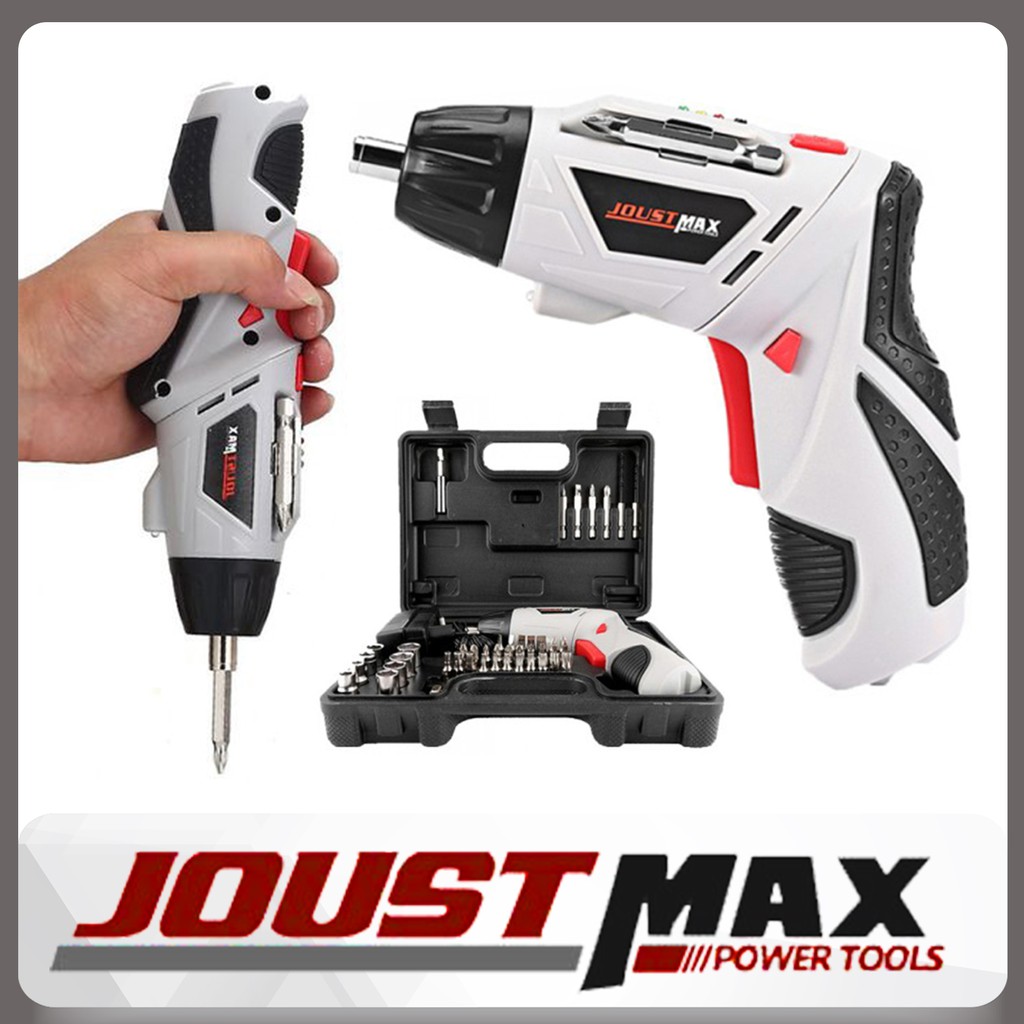 Joustmax MacePlus 47pcs Rechargeable Cordless Screwdriver Drill