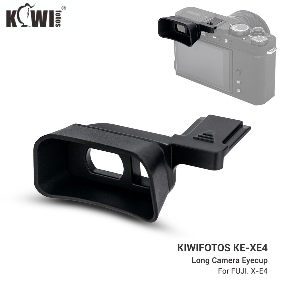 Kiwifotos Ke Xe4 Long Camera Eyecup For Fuji Fujifilm X E4 Xe4 2 In 1