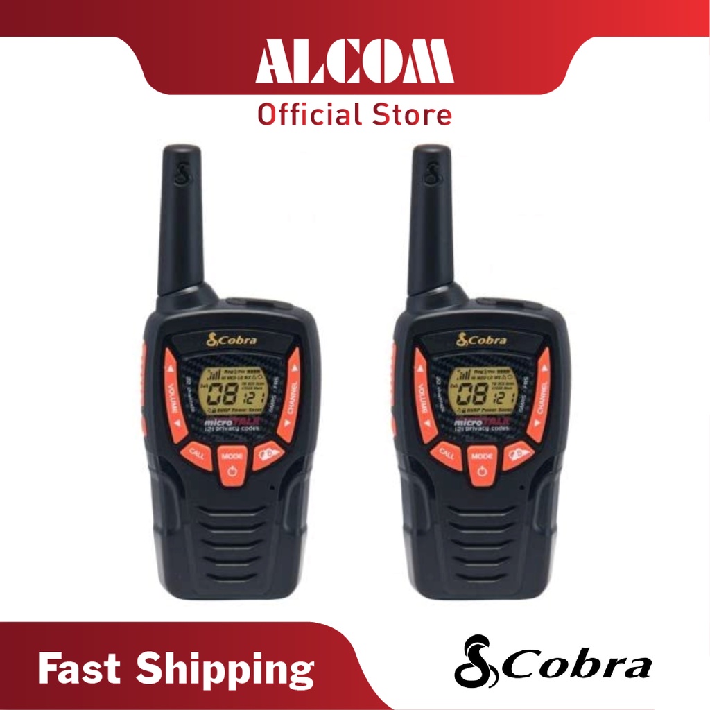 [US Best Seller] Cobra Walkie Talkie AM645 with 8km Range, 968 Channel