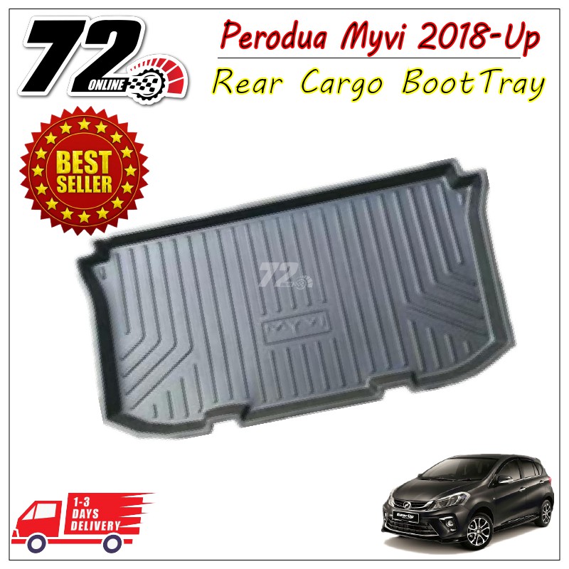 Car Boot Tray Luggage Cargo Trunk Tray For Perodua Myvi 2018 Shopee