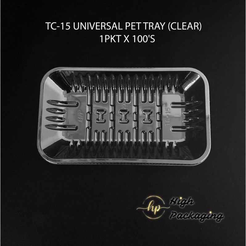 Tc-15 Plastic Food Tray (Clear) 100’s | Shopee Malaysia