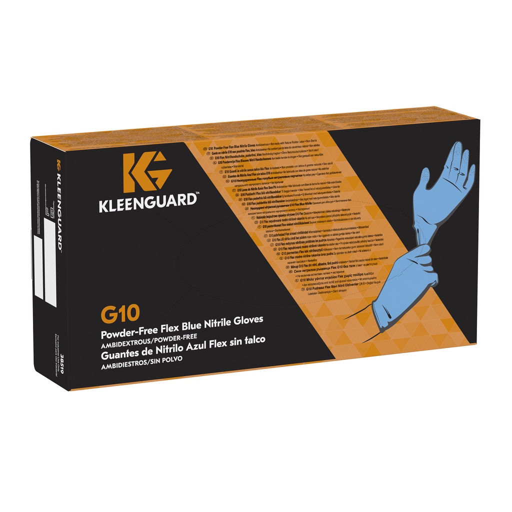 KleenGuard™ G10 Flex Blue Nitrile Gloves ( 100 pieces / box ) Shopee Malaysia