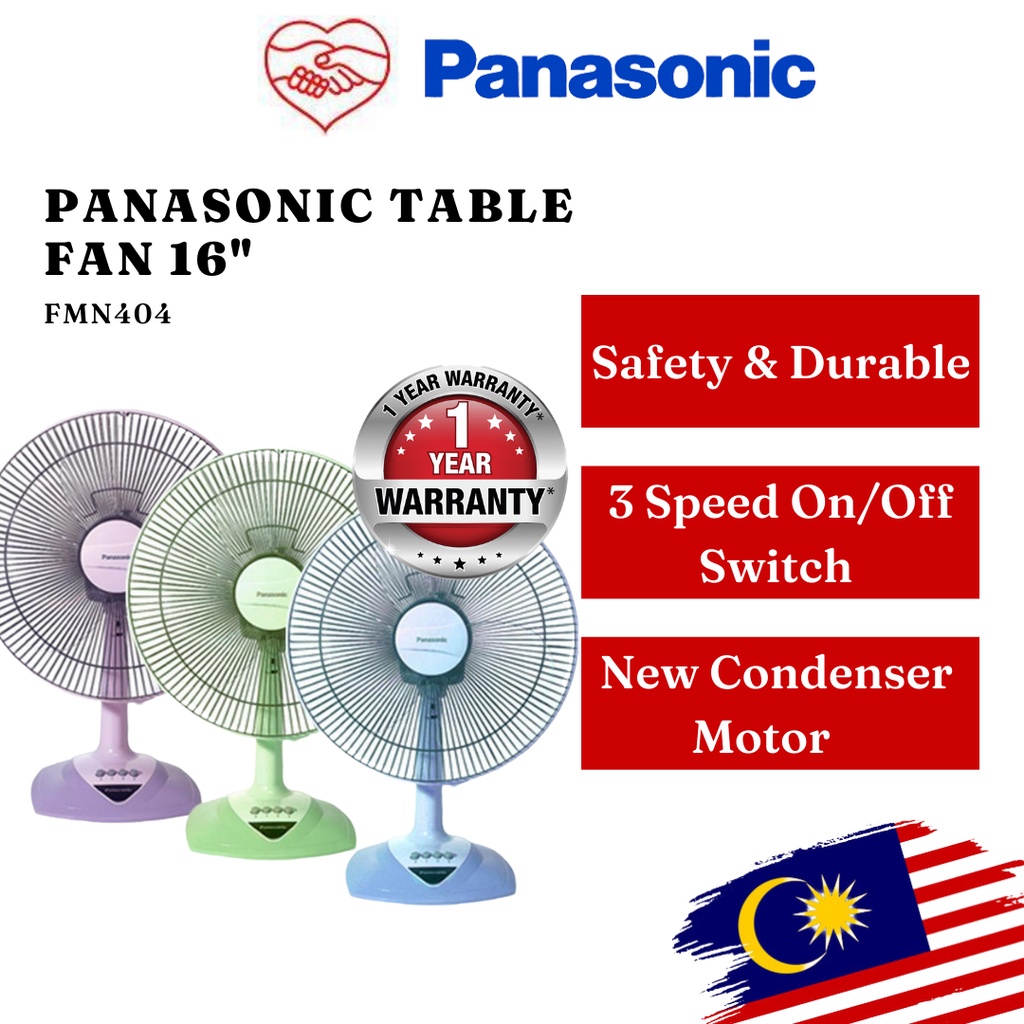 Panasonic Table Fan Inch Fmn Kipas Meja Rondom Color Shopee