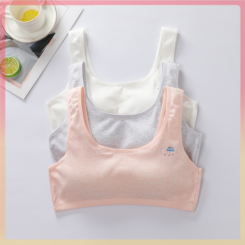 (COD ️) girl bra breathable baby bra children's training bra anti ...