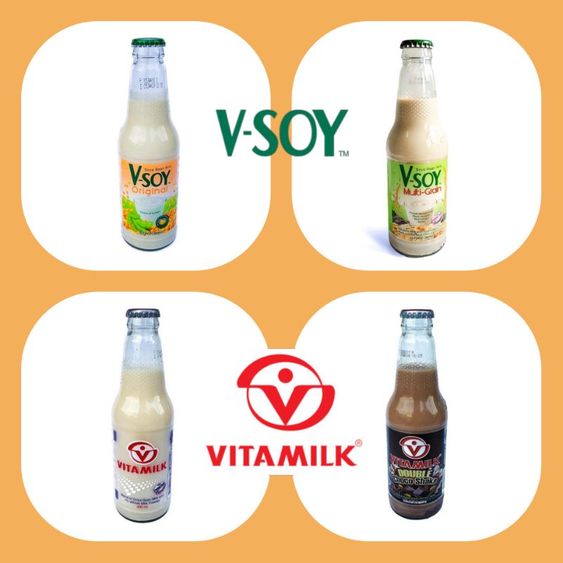[TKM] VSoy / Vitamilk Soya Bean Milk 300ml (x1 Bottle) Shopee Malaysia