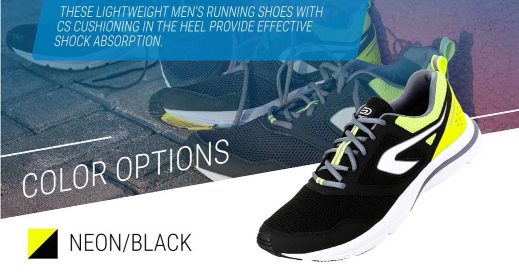 Decathlon Running / Jogging Shoes Men (High Cushioning) - Kalenji