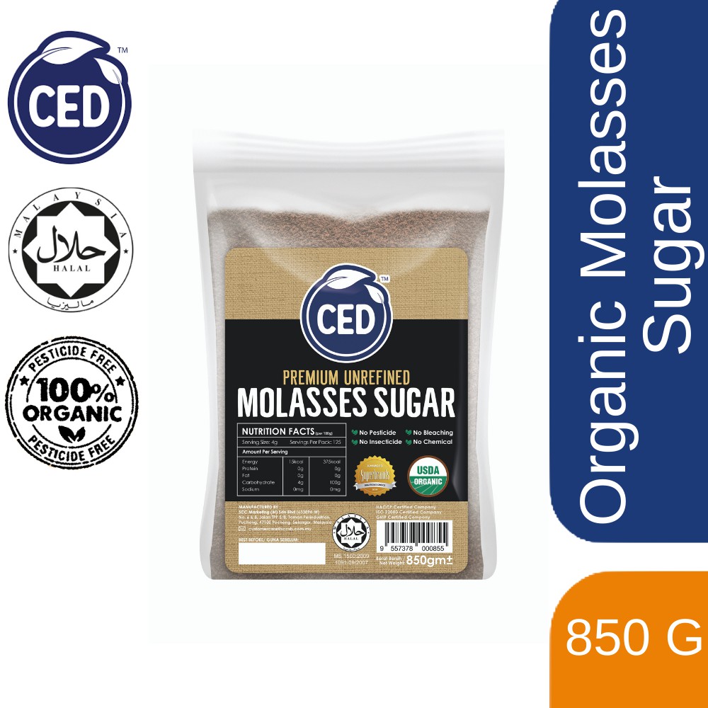 CED Organic Molasses Sugar 850GM Shopee Malaysia