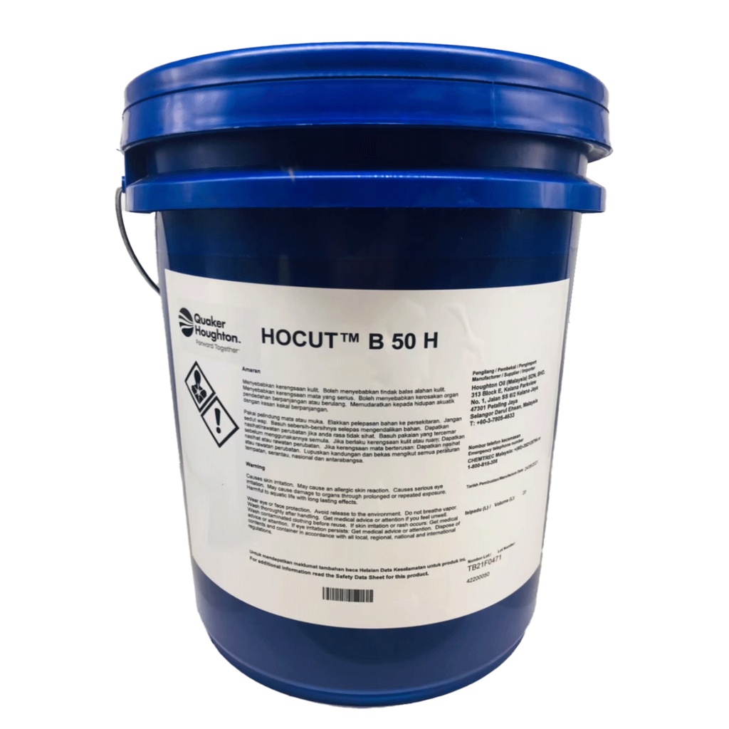 Houghton Hocut B50 H (20Liters) - CNC Coolant Semi Synthetic / Water ...