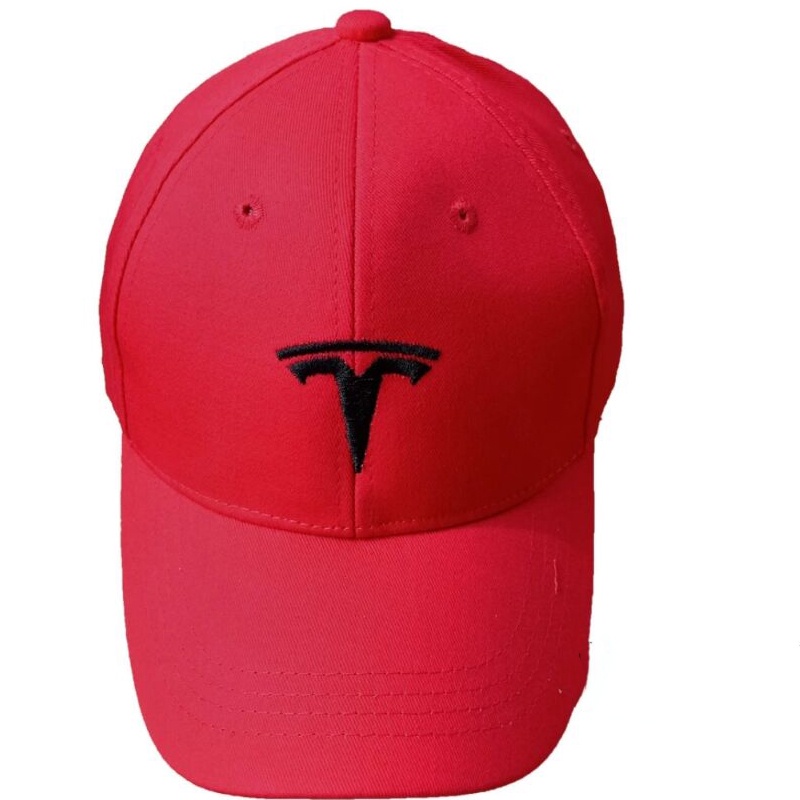 New European and American embroidered Tesla car logo baseball cap