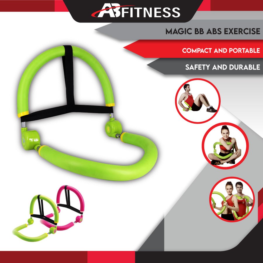 Magic BB abs exercise gym bodybuilding equipment (Free DVD) | Shopee ...