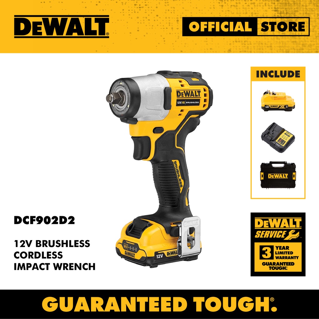 DEWALT DCF902D2 Cordless Impact Wrench (Kunci Impak Tanpa Wayar ...