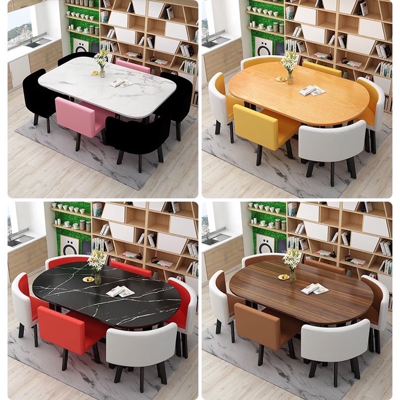 Meja makan jimat ruang 6 tempat duduk / Dining table set 6 seater ...