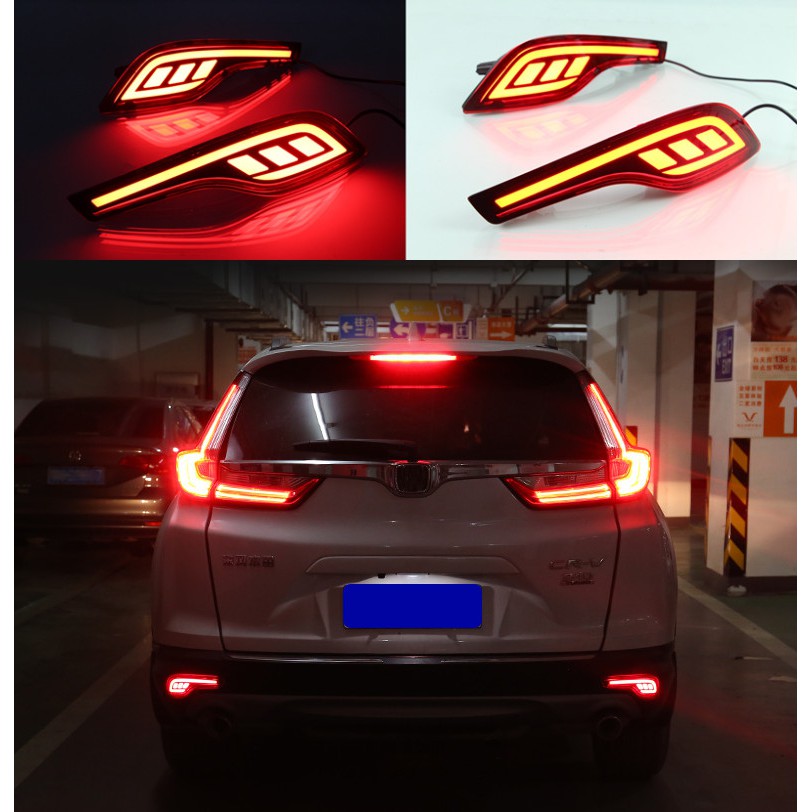 Honda CRV 2017 2019 LED Reflector Rear Fog Lamp Bumper Brake Light