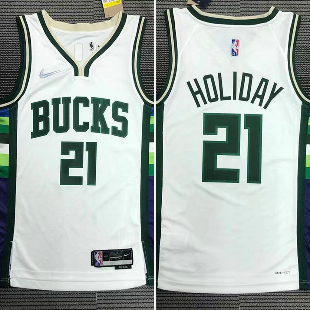 Jrue Holiday Milwaukee Bucks 2021-22 City Edition Jersey – Jerseys and  Sneakers