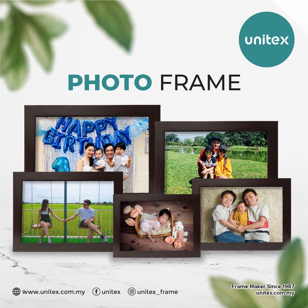 Modern Frame with Photo Printing & Tex | Various Frame Color and Sizes ...