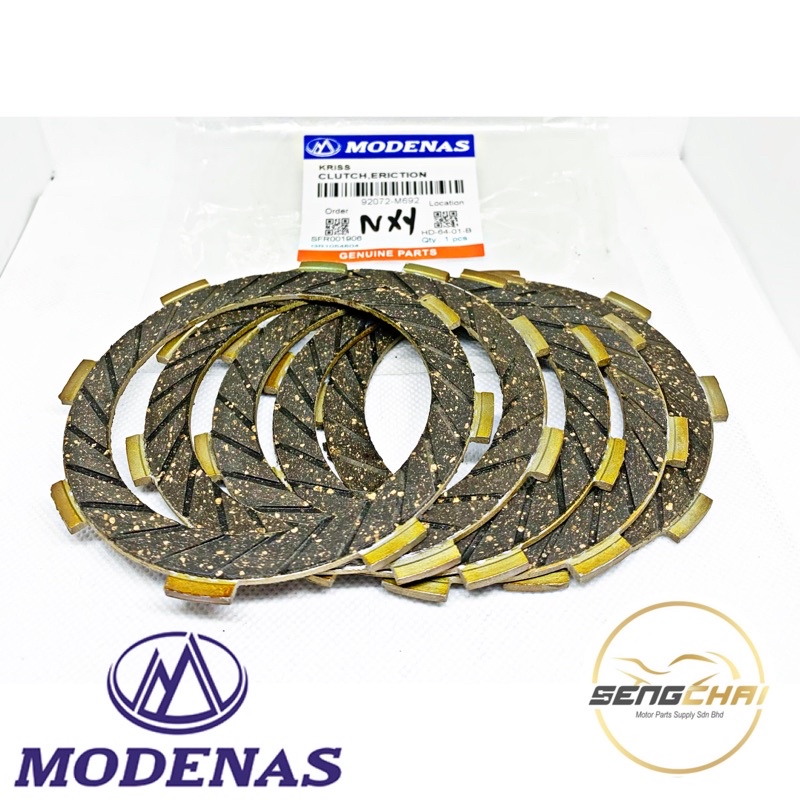 MODENAS Kriss 110 Kriss2 Clutch Plate Original EMOS (SET 5PCS