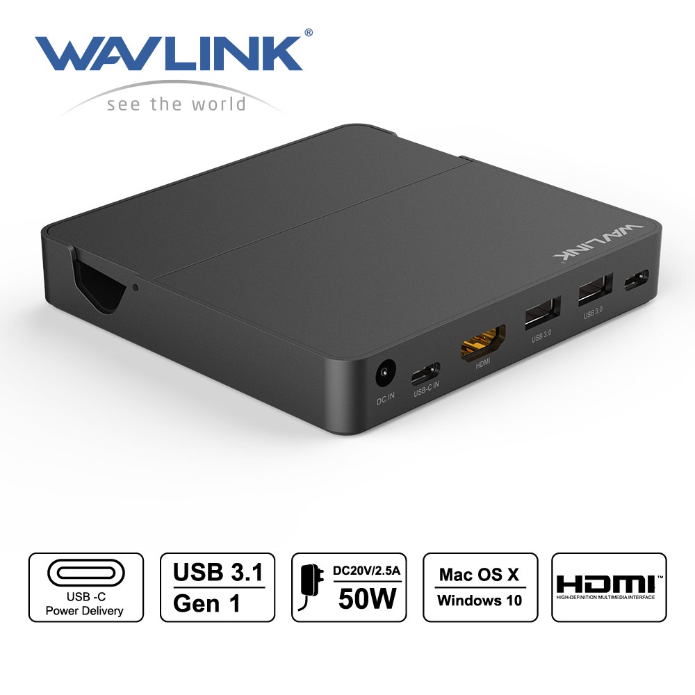 Wavlink USB 3.1 Gen 2 Type C Display Universal Docking Station And Hub ...