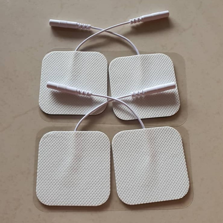 (Ready Stock) Electrode Pad/ Electro Pad (self adhesive) 4 pcs 5x5 cm ...