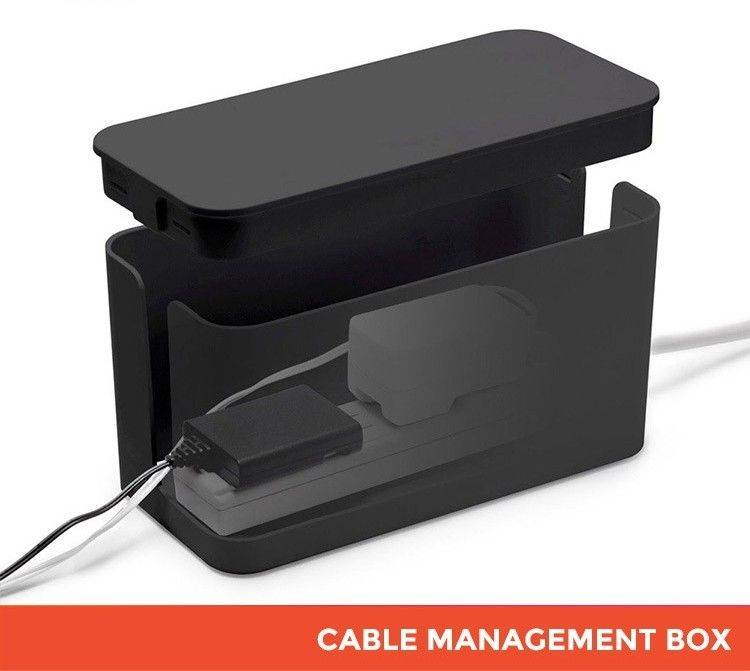 Electric Wire Cable Management Box Socket Extension Safety Storage ...