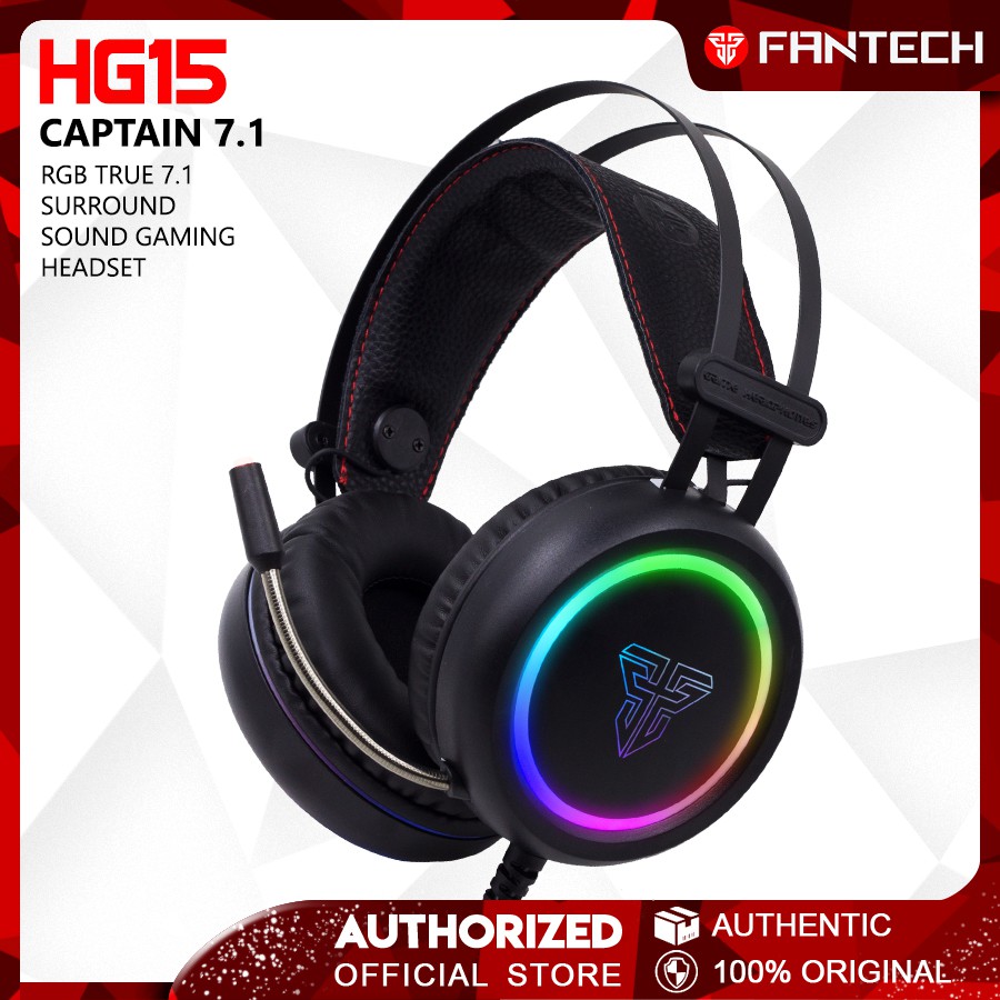 FANTECH HG15 (100%ORIGINAL) RGB 7.1 Virtual Surround Sound Headphone ...
