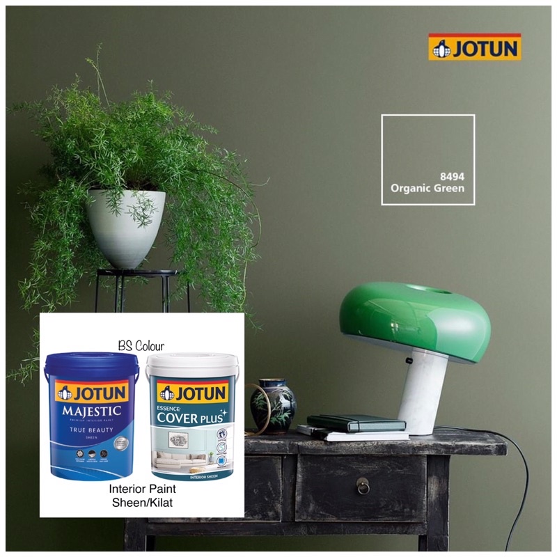 Jotun Paints 5L Essence Cover Plus 7038 Dusk Green / interior wall paint /  Global Trends 2023