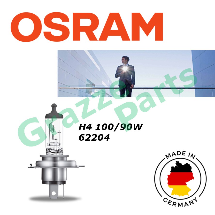 Original Osram H4 100/90W Halogen Light Car Bulb - Made In Germany ...