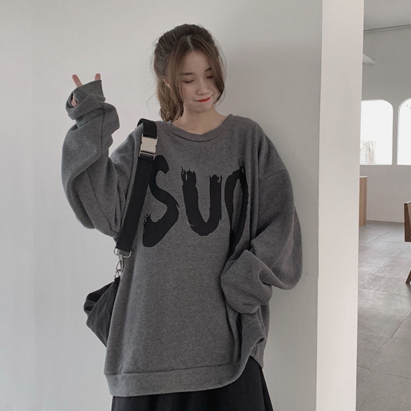 0362 BETTE Women Sweater Korean Style Sweatshirt Outerwear Long Sleeve ...