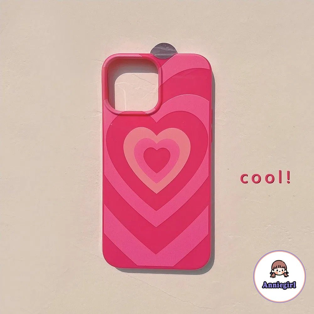 Sweet Pink Love Heart Phone Case Compatible for IPhone 14 13 12 11 Pro Max 14 Plus Ultra Slim