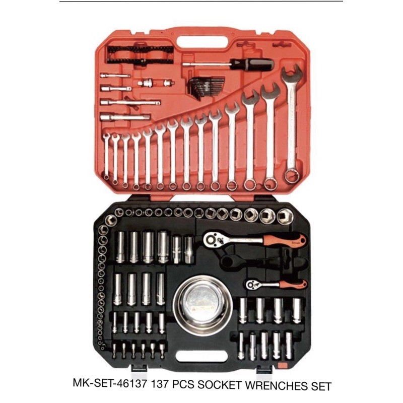 Mr Mark MK-46137 137pcs socket set Box socket set spanar set | Shopee ...