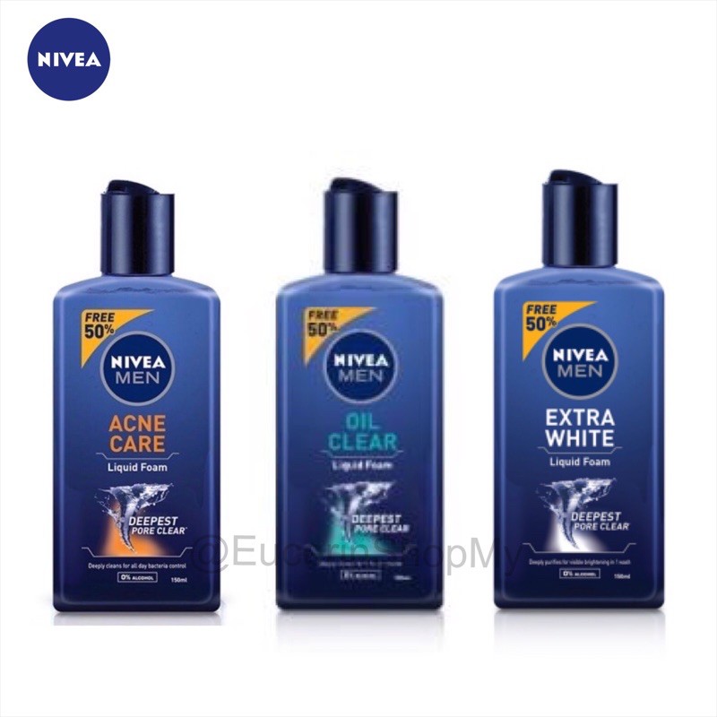NIVEA MEN Face Cleanser (Oil Clear) Liquid Foam 150ml (Expired 09/