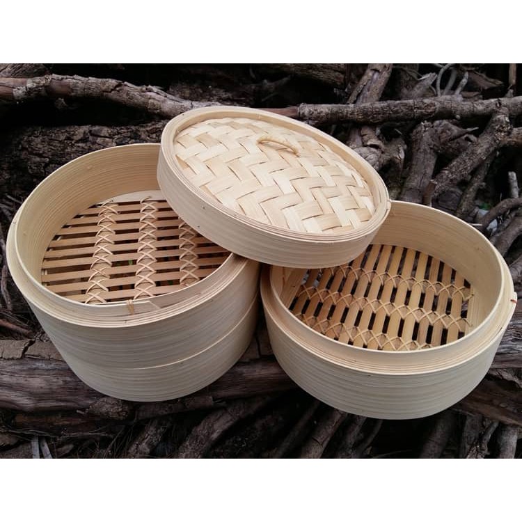 Bamboo Steamer / Dim Sum Steamer / Bamboo Steam Lid / Bamboo Steam ...