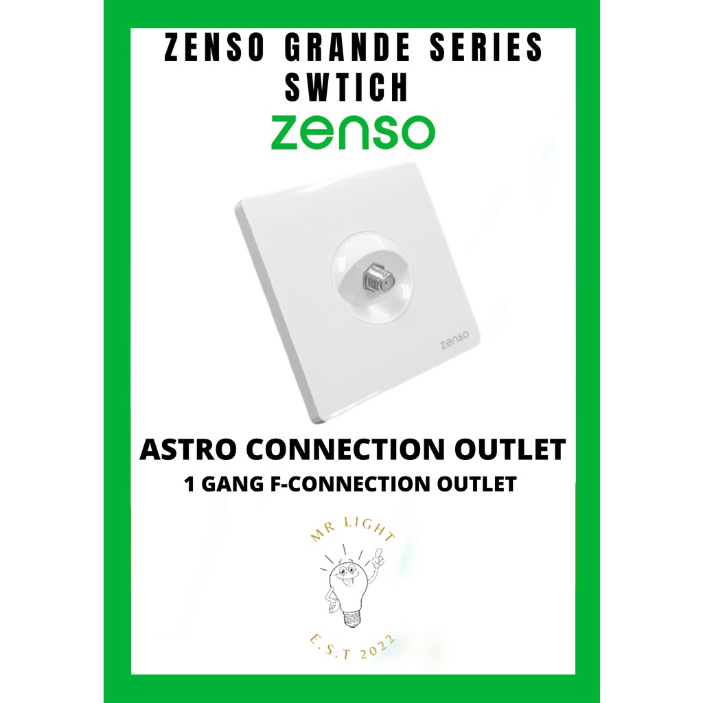 Zenso Grande (WHITE) Switches & Socket Outlet Frameless Design, Modern ...