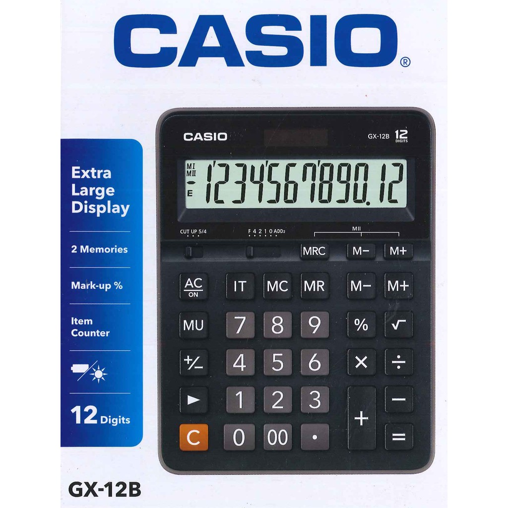 CASIO CALCULATOR GX-12B ( ORIGINAL ) | Shopee Malaysia