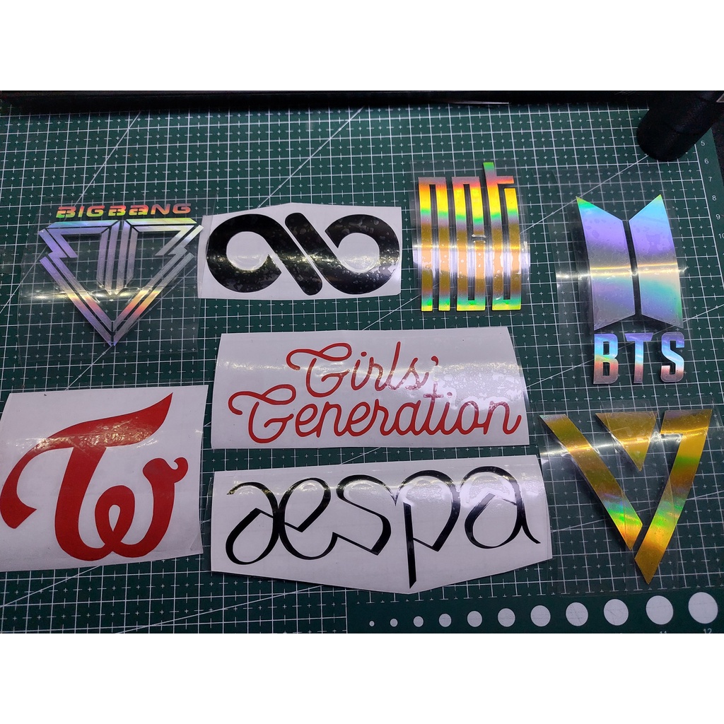 Stiker Logo Kpop Idol Sticker BTS Blackpink Big Bang | Shopee Malaysia