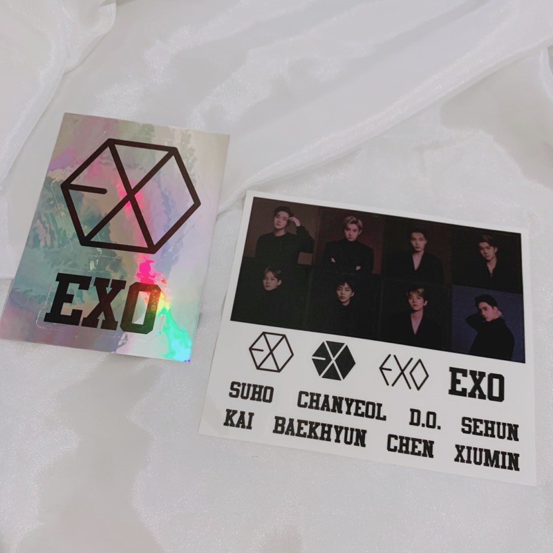 Exo Official Lightstick Ver. 3 Stickers | Shopee Malaysia