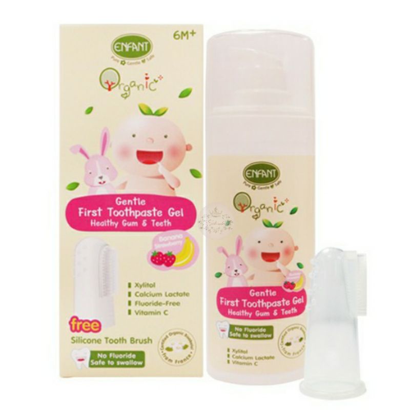Enfant Organic Plus Gentle First Toothpaste Gel (6M+) - (30 ml ...