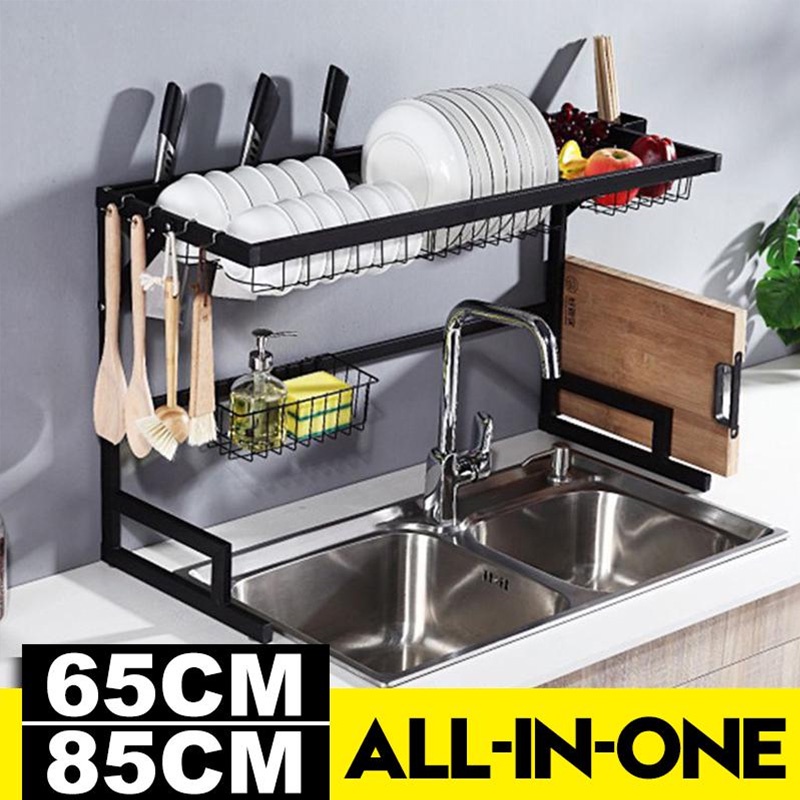 Rak Pinggan Stainless Steel rak pinggan sinki kitchen rack Sink Dish ...