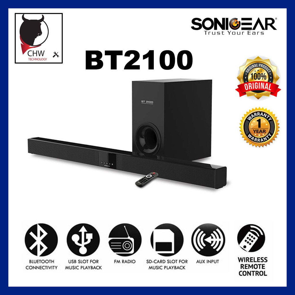 Soundbar sonicgear sale bt2100