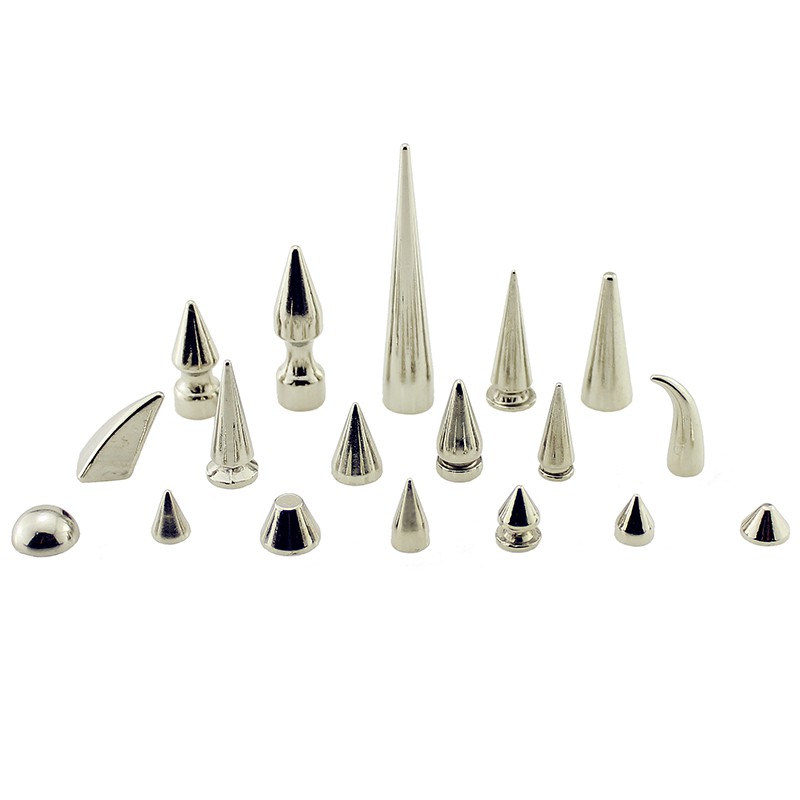 All types silver spikes rivets for leather studs and spikes rivets for ...