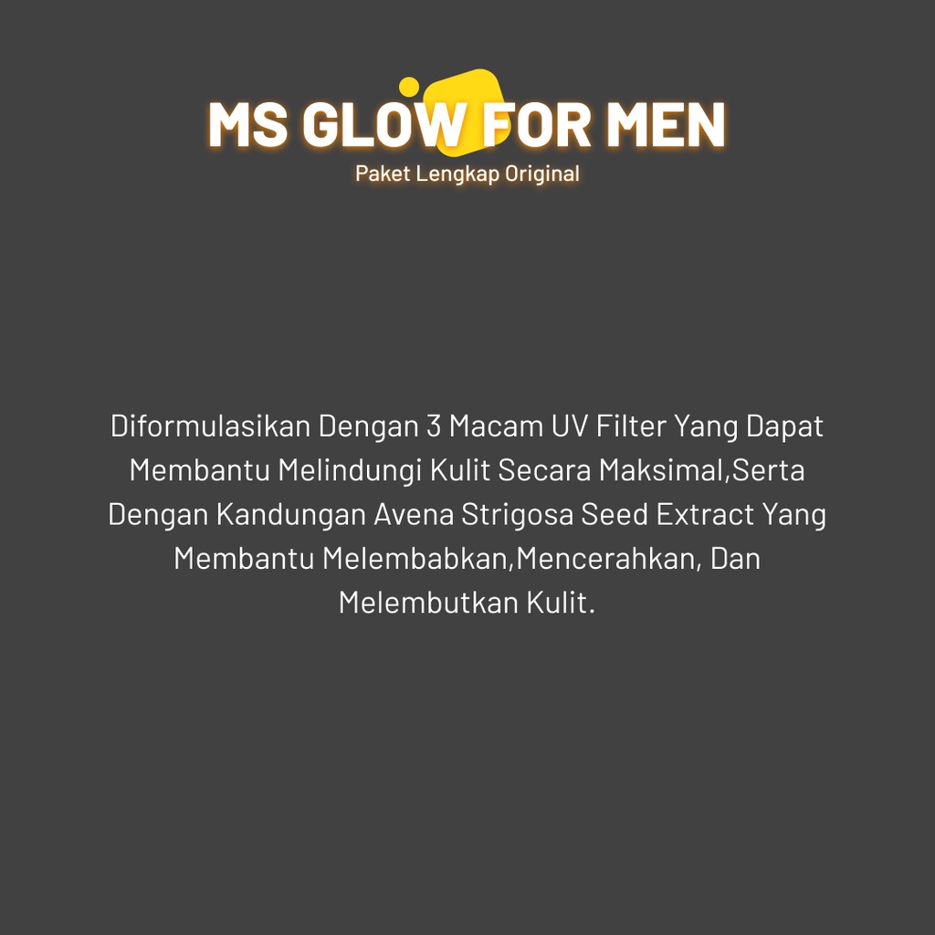 Ms Glow Paket Lengkap Maskulin Perawatan Wajah Pria Mencerahkan dan ...