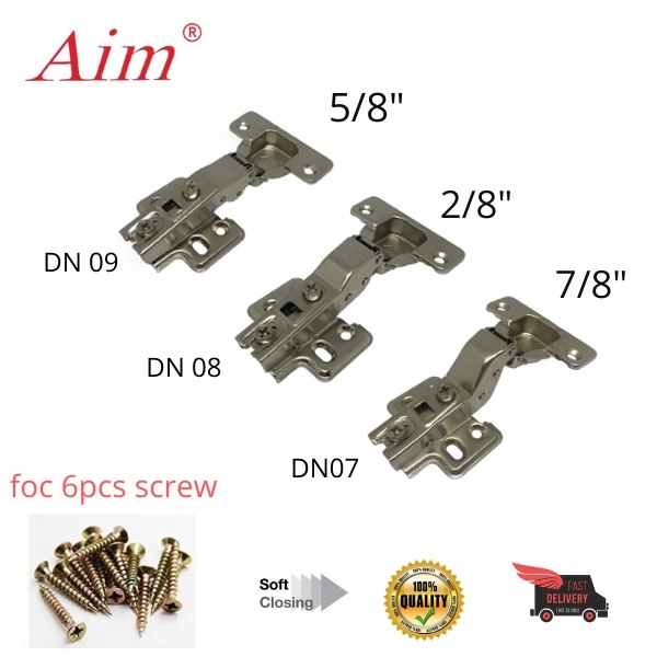 2/8"& 5/8" & 7/8"hinge Hydraulic Kitchen Heavy Duty Door Hinge Soft Close Concealed