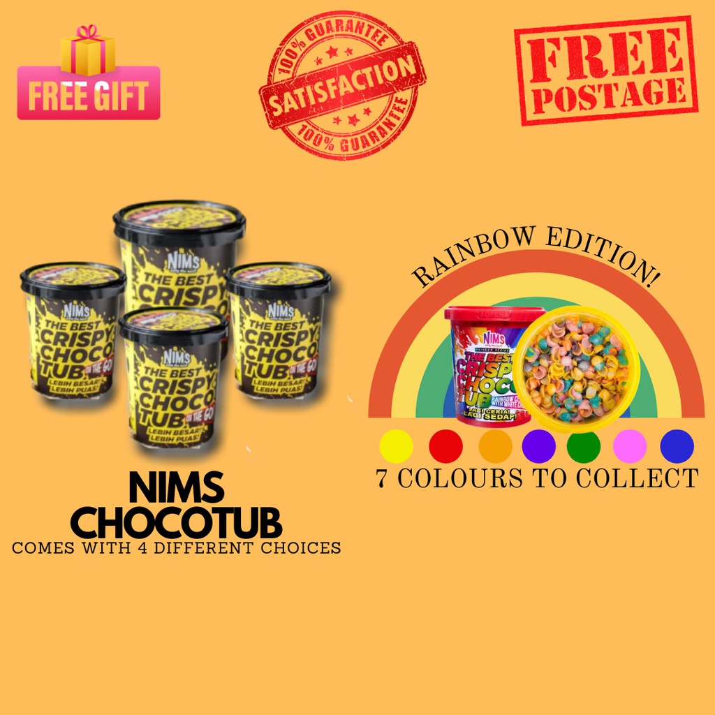 NIMS CRISPY CHOCO TUB RAINBOW CHOCO TUB COCO RICE COCO CRUNCH COCO BALL ...