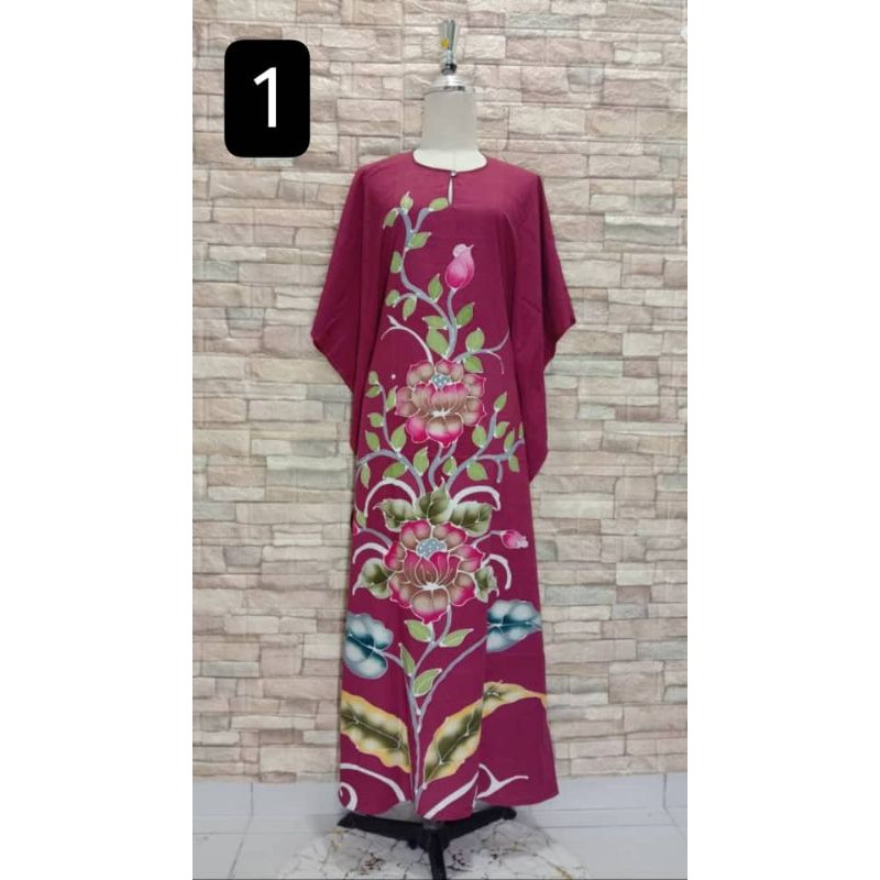 Baju Kelawar Batik Lukis Kaftan Batik Exclusive Kaftan Pastel Baju Kelawar Batik Lukis