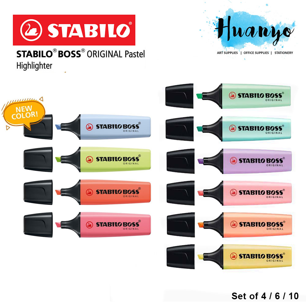 STABILO Boss Original Highlighter, Pink : : Office Products